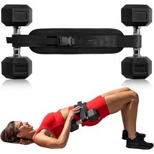 Hip Bridge Weight Belt Dumbbell Hip Thrust Weight Training Belt Hip Lift Fitness Waist Support Unisex Fitness Equipment