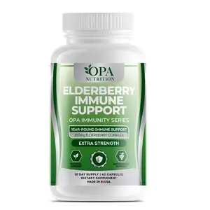 OPA Immunity Elderberry Immune Support with Vitamin C – Vitamins, Minerals & Botanicals · 60ct