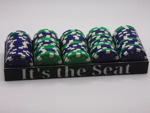 Custom Style Poker Rack Chip Holder with Personalized Lettering and Color Poker Chip Rack