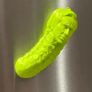 Picolas Cage Magnet, Nicolas Cage on a Pickle, Refrigerator magnet, Pickle Magnet, Funny Gift, Meme Gag Gift