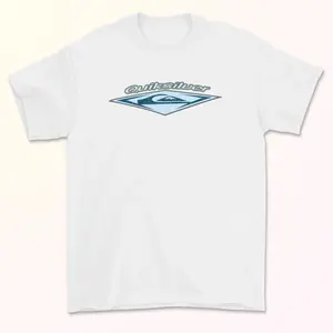 Rare!! Vintage 90's QUIKSILVER Logo Faded Surf Tee Shirt Boys