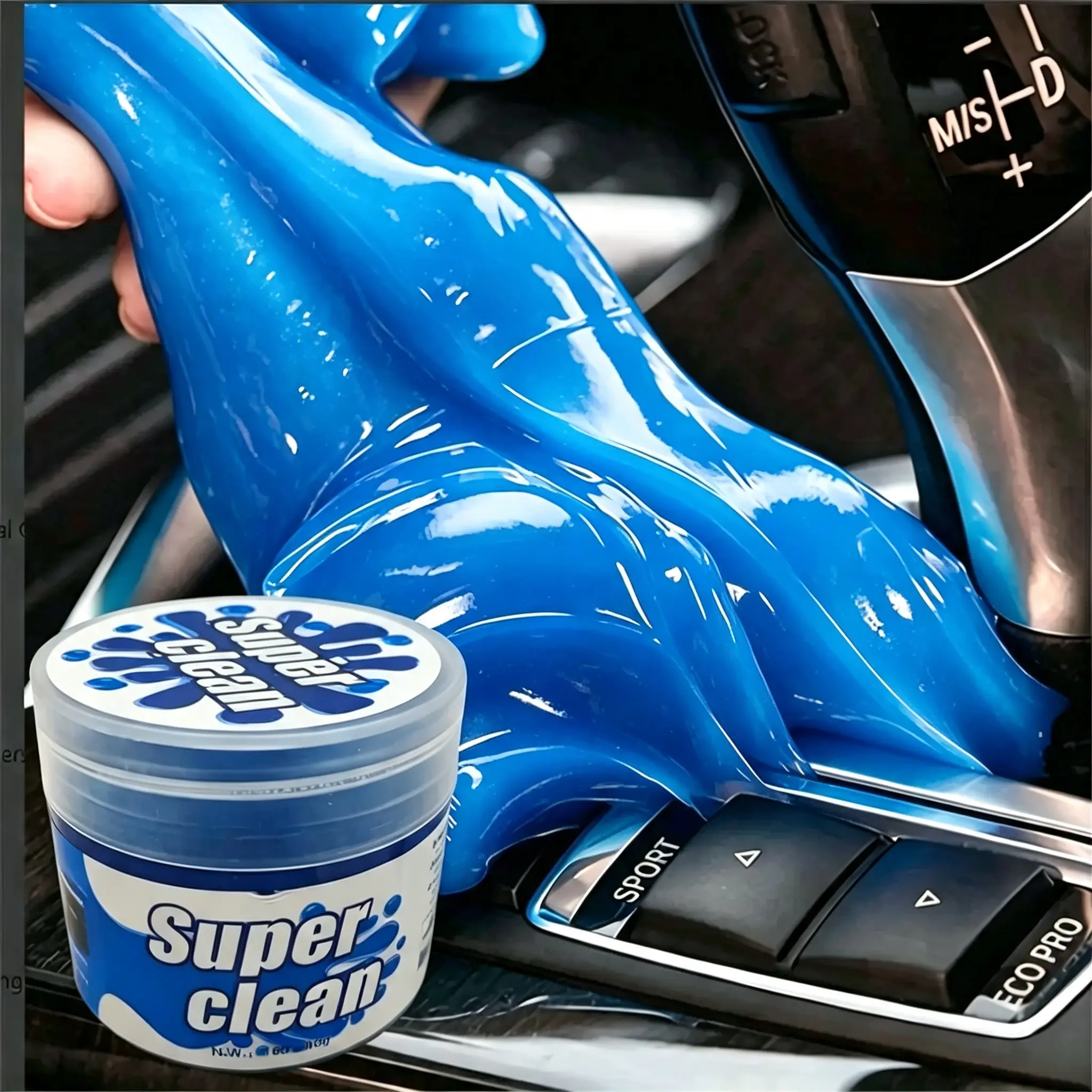 Car Cleaning Gel, Car Detailing for air vents, dashboards, steering wheels, Car Vent Cleaner, Car Cleaning Tool, Car Interior Cleaner Dust Cleaning Mud, Universal Auto Dust Keyboard Cleaner, Car Detailing Products,Car Accessories Keyboard Cleaner