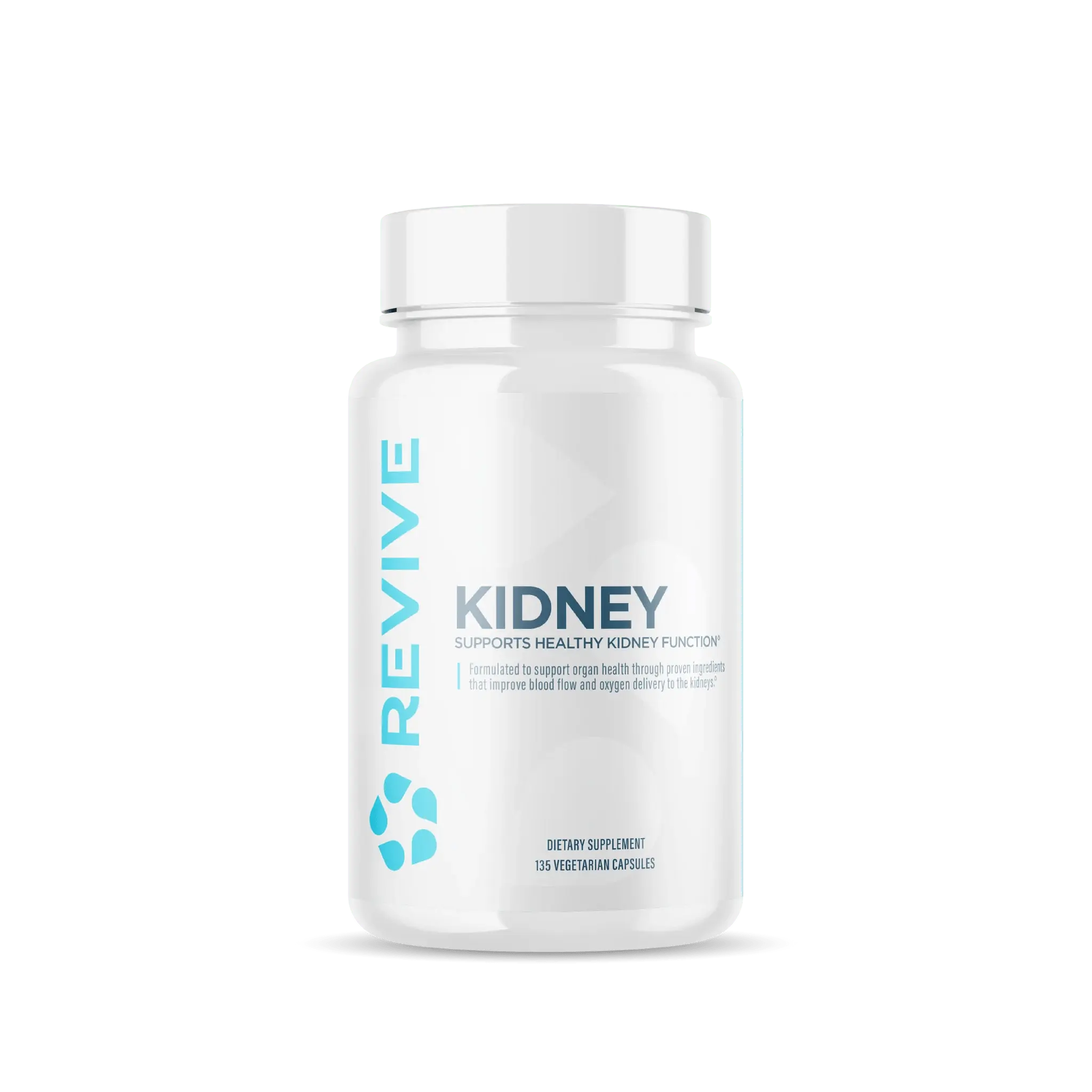 Revive Kidney -135 Veg Caps - Natural Formula for Healthy Kidney Function & Blood Pressure Support - Vegan Dietary Supplement - Vitamin