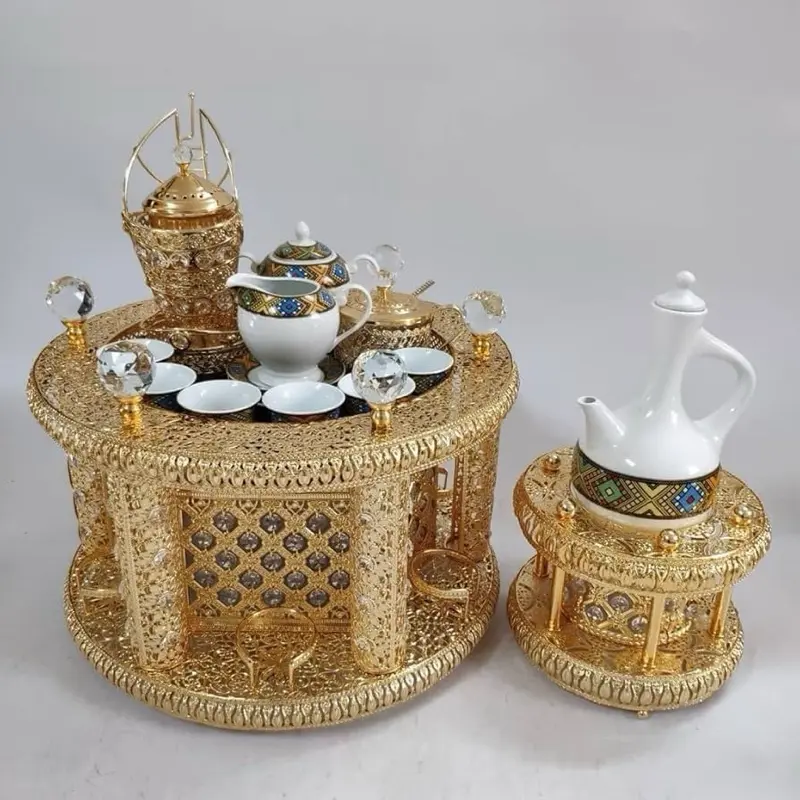 Timeless Habesha 4 pieces Coffee Table Set REKEBOT.