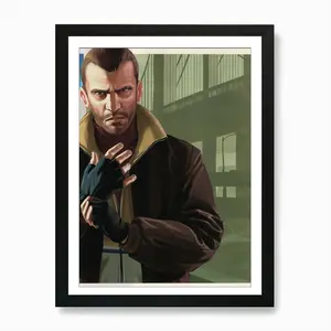 GTA Retro Gaming Poster, Grand Theft Auto Wall Art Print, Aesthetic Room Decor Setup, Gift for Him Gamer Friends
