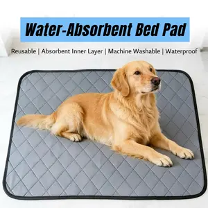 Washable Reusable Dog Pee Pads,4-Layer Super Absorbent Leak Proof Non-Slip Waterproof Pet Training Mats ,4 Sizes Machine Washable Pee Pads for Dogs Cats Rabbits Guinea Pigs ,Floor Sofa Car Crate Potty Training