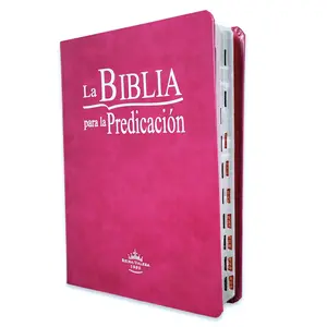 Biblia para la Predicación Reina valera 1960, imit. piel morada con índice