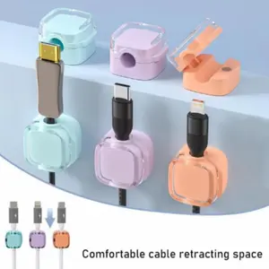 3/6 Pack Transparent Color Data Line Organizer, Multi-Style Cable Management Clips, Office Desk Storage Holder, Cord Organizer for Neat Spaces, Desk Organizer Tidy, Cable Management Kit