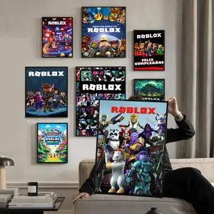 Popular Game R-Roblox Poster HD Waterproof Sticky Wall Art Graphic Prints | High-Quality Aesthetic Print for Living Room, Bedroom, Bathroom & Hallway Decor | Trendy & Easy-to-Apply | Durable Gift Idea for Home Decoration