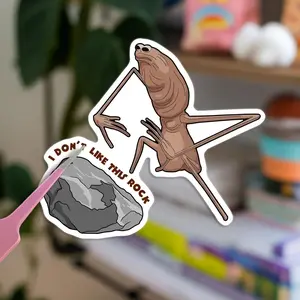 Marcus the Worm Sticker – Funny Meme Vinyl Decal for Laptops, Water Bottles & Car Magnets, IndoorOutdoor