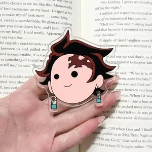 Demon Slayer Tanjiro Magnetic Phone Grip, Kindle Holder, MagSafe Compatible, Manga Text Aesthetic, High-quality Print, Strong Magnet, Removable, Gift.