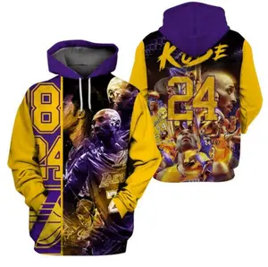 New Hoodie Kobe Bryant Legend 3D Full Printed Long Sleeve Unisex S-5XL