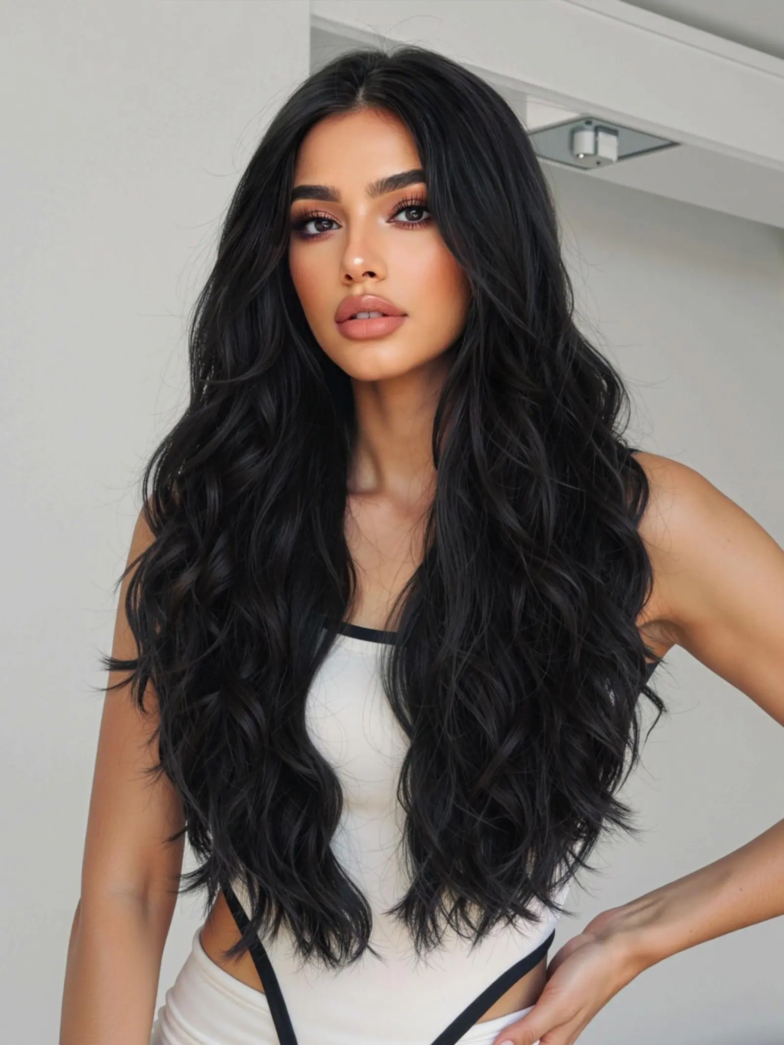 28 Inch Long Wigs for Women, Gorgeous Fluffy Wigs, Synthetic Full Machine Wigs for Party, Daily Use, Synthetic Hair Wigs