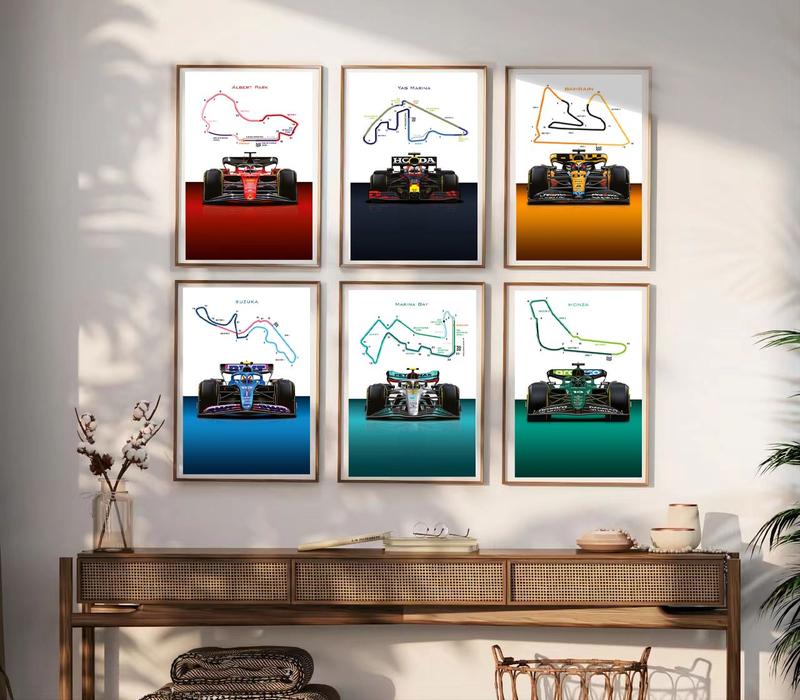 Track Map Posters Nurburgring Nordschleife Canvas Posters Decorative Room Aesthetic Bedroom Wall Art Poster Office Home Modern Hanging Picture