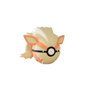 Arcanine - Inspired 3D Printed Poke Ball Collectible