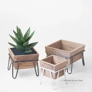 Modern Wood Planters