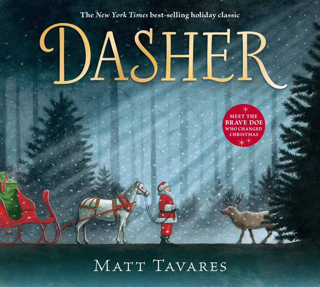 USED Book - Dasher: How a Brave Little Doe Changed Christmas Forever by Tavares, Matt (Hardcover) - english