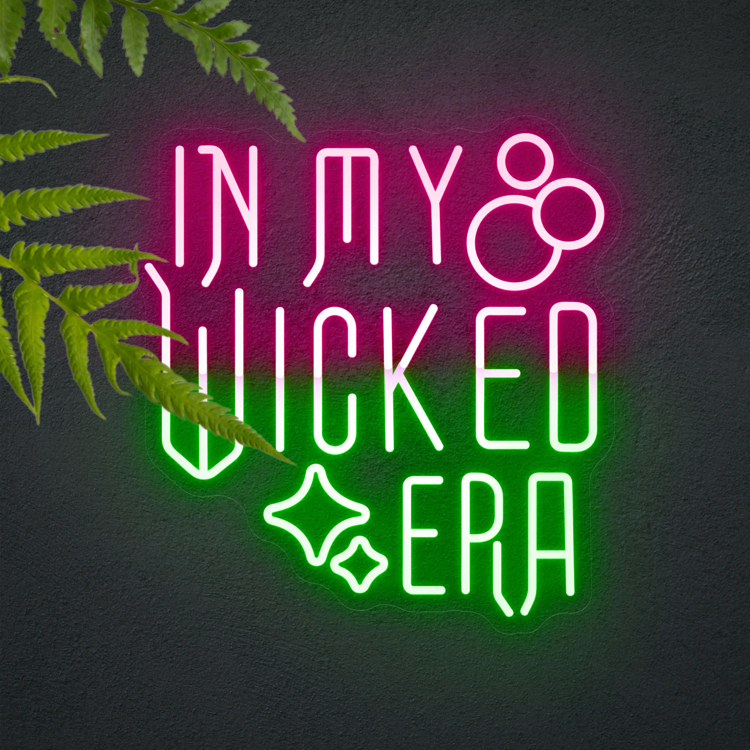 In My Wicked ERA Neon Sign for Wall Décor Witch Magic Movie Neon Lights for Girl Room Dimmable USB Powerd LED Signs for Bedroom, Girls Cave, Party Perfect Gifts for Girls
