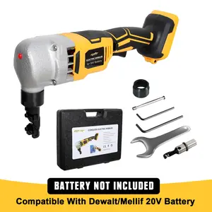 Mellif Brushless Cordless Nibbler compatible with Dewalt 20V Max Battery, 18 Gauge Sheet Metal Cutter w/ 1200RPM Brushless Motor | Replaced Blades for Cutting Aluminium, Stainless Steel, Plastic,Roofing, Industrial