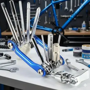 Professional Portable Bike Tool Kit: 11-in-1 Multifunction Emergency Repair Set for Mountain & Road Bikes. Must-Have Essential Gear for Cycling Enthusiasts. Universal Tool Kit for On-the-Go Fixes.