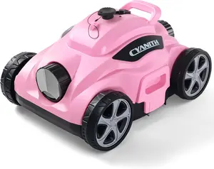 Cordless Robotic Pool Cleaner MF-PC01, 110-Min Runtime, IPX8, Self-Parking, for Flat-Bottom Pools(Light Grey)