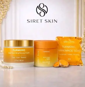 Tumeric Game King & Queen Siret Cosmetics Set 3 Pcs, 1 face Cream + 1 Dark Spot, 1 Soap - Siret Skin WorldcaShop USA Body Care Daily