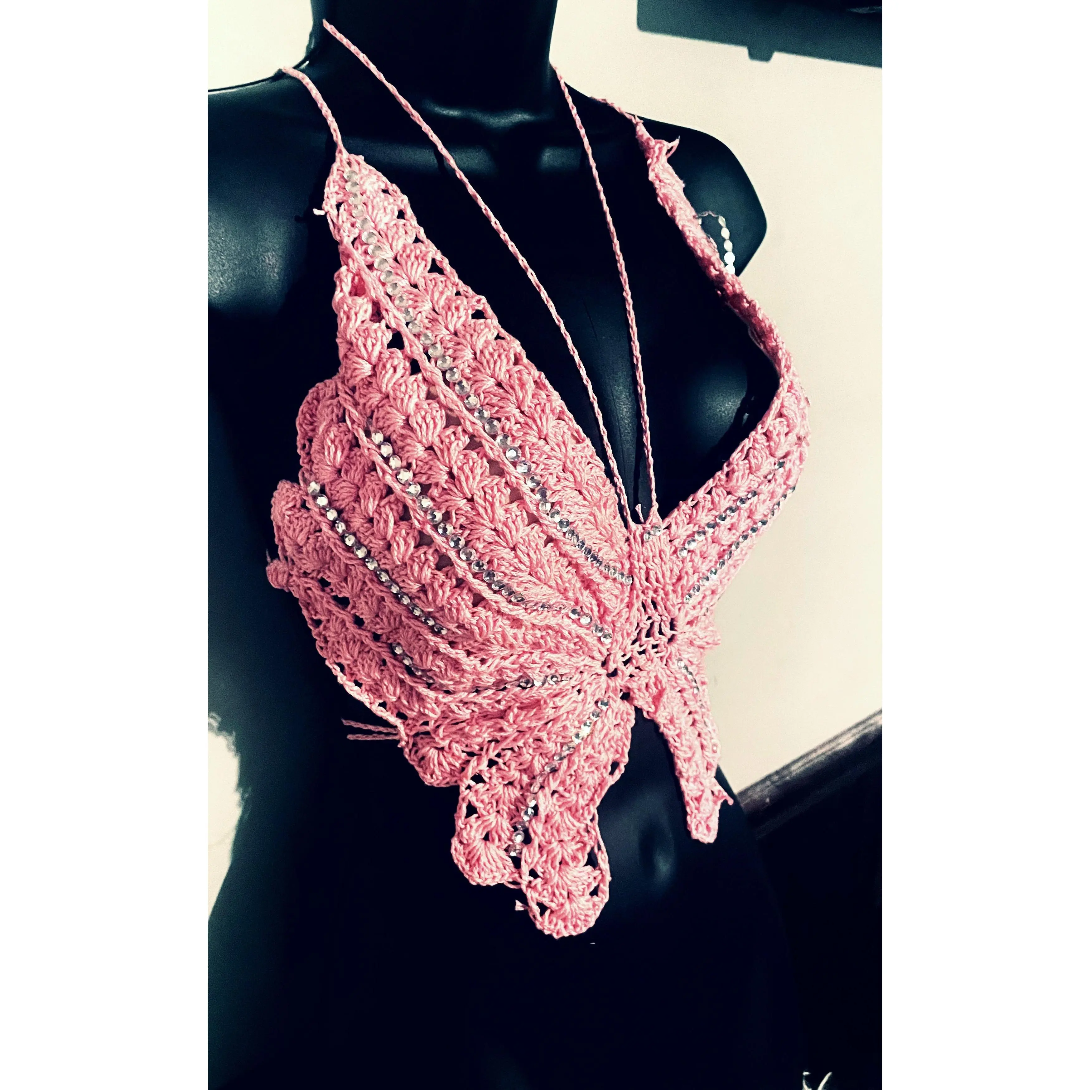 Butterfly Top Crochet Lingerie