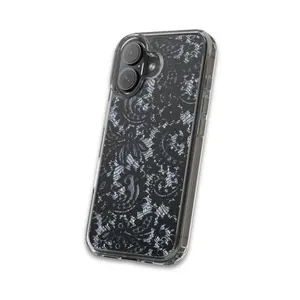 Clear Case — Black Lace Pattern Phone Case