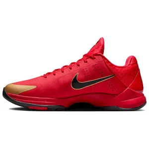 Nike Zoom Kobe 5 Protro Low-Top Basketball Shoes for Men Red Gold Mamba Year Edition Enhanced Cushioning Traction Durability All Seasons