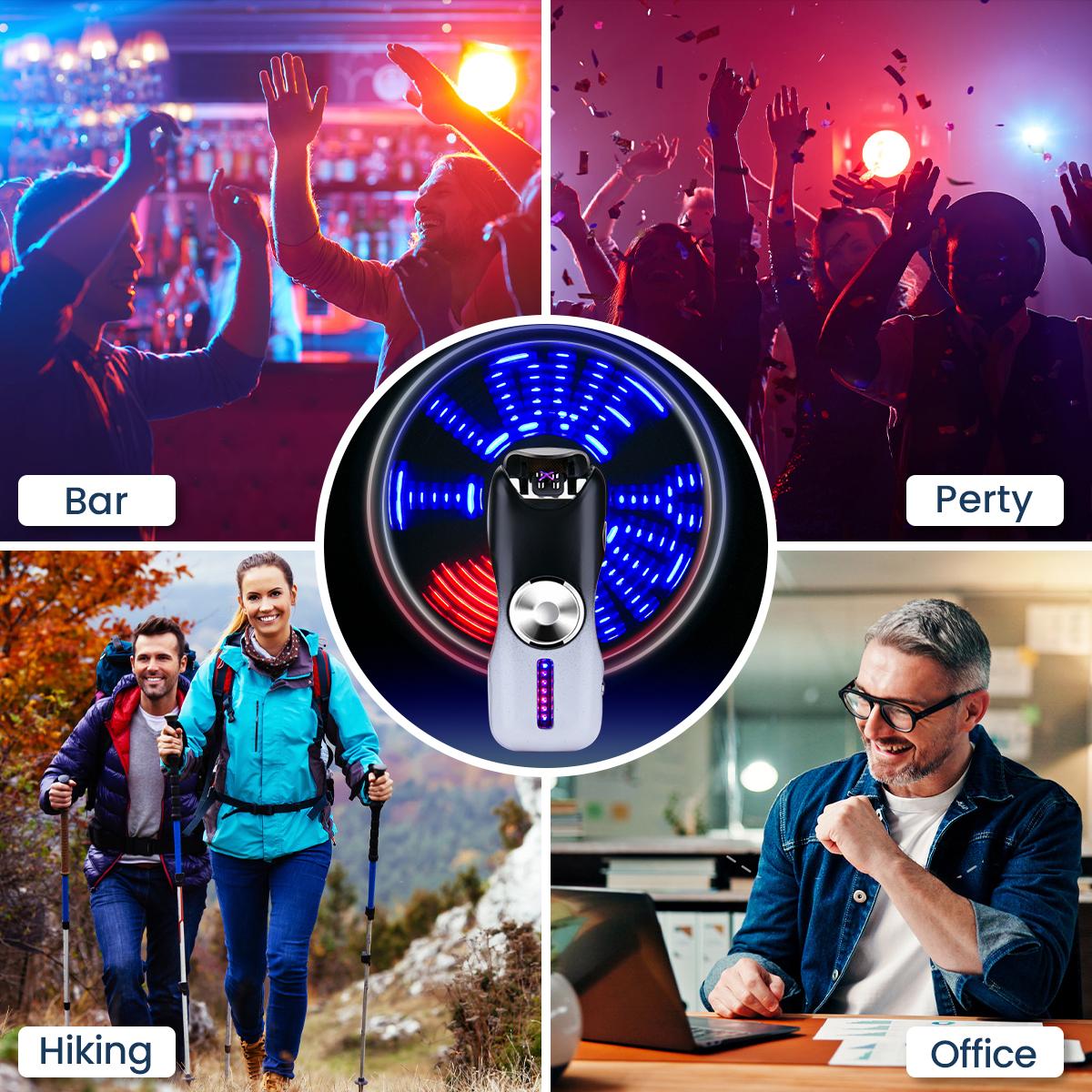 Finger Tip Spinner Lighter, USB‑C rechargeable and windproof. Gradient color design with premium finish | No butane, no fluid, never dies in wind — high-end EDC gadget, fidget toy, and special gift for men and women