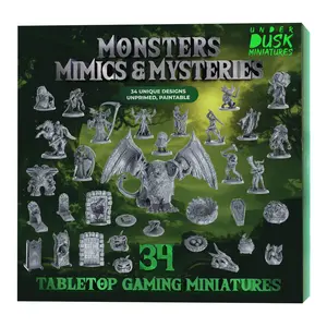Underdusk Monsters Mimics & Mysteries – 34 DnD Minis | Transforming Mimics | Stat Blocks Action Figurine Action Figures