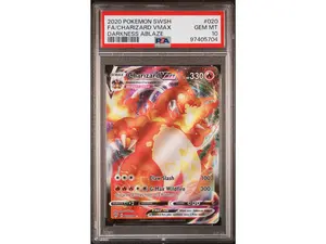 2020 Pokemon Sword and Shield Darkness Ablaze Charizard Vmax #20 PSA 10