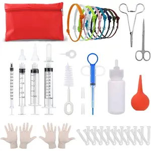 Puppy Kitten Whelping Kit for Puppies Birth Newborn Pets Pregnant Dog Birthing Supplies Use in Whelping Box Pet Delivery Kit Nursing Bottles