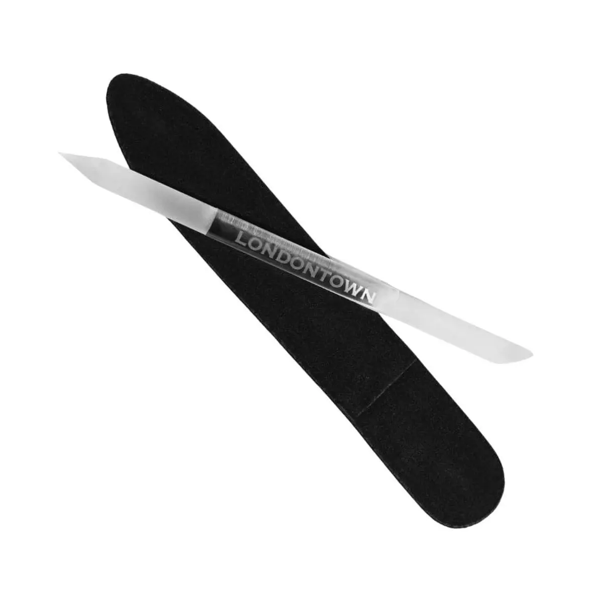 Double-Sided Glass Cuticle Pusher - Dual-Ended Under Nail Cleaner and Cuticle Remover Care Tool for Hands & Feet for Manicure Pedicures
