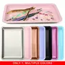 nail Multifunctional storage tray, stainless steel decoration tray, cosmetic tray, nail tools, Cosmetic Organizer, Organizer Unit, Easy Maintenance