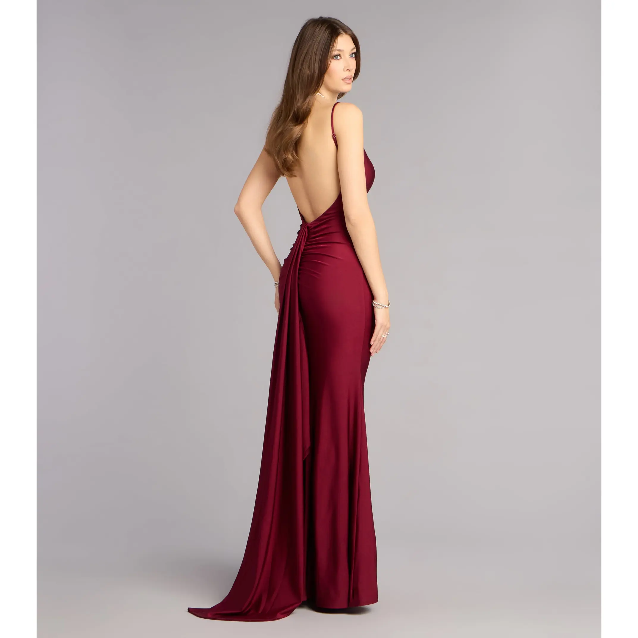 strapless open back dress Karen Millen red cocktail dress – Ageless.ee main image 0