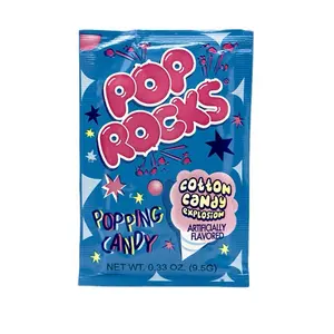 Pop Rocks Cotton Candy Flavor Popping Candy 0.33 oz Sweet Snack for Parties & Sharing Fun for All Ages