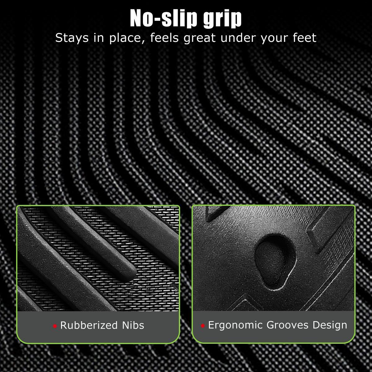 Floor Mats 3pcs for Ram 1500 2009-2018 All-Weather Automotive Floor Mats Waterproof Heavy Duty Car Mats Flexible Floor Liners