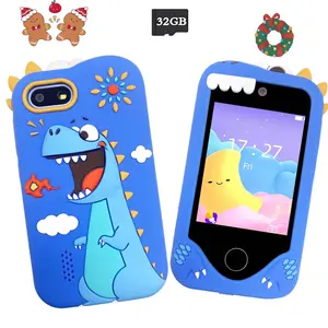 Kids Dinosaur Smartphone Toy, 2.8-Inch Touchscreen Dual Camera, Educational Learning Game, Ideal Birthday & Holiday Gift