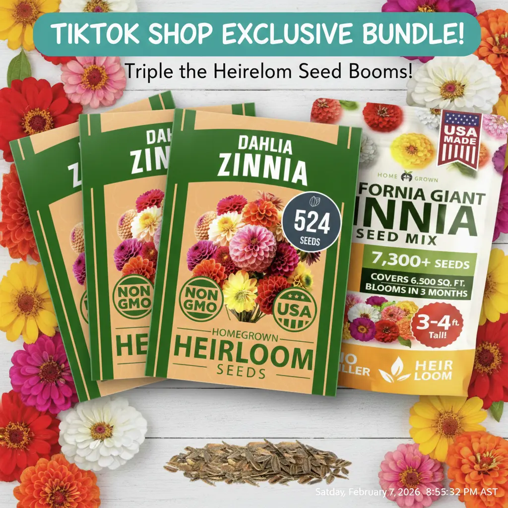 Zinnia Giant + 3 Dahlia 