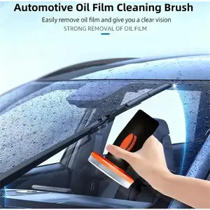 Windshield Oil Film Eraser Wand - Pro Kit with Glass Cleaner & Sponge - Ultimate Streak-Free Solution for Rain Repellent Prep