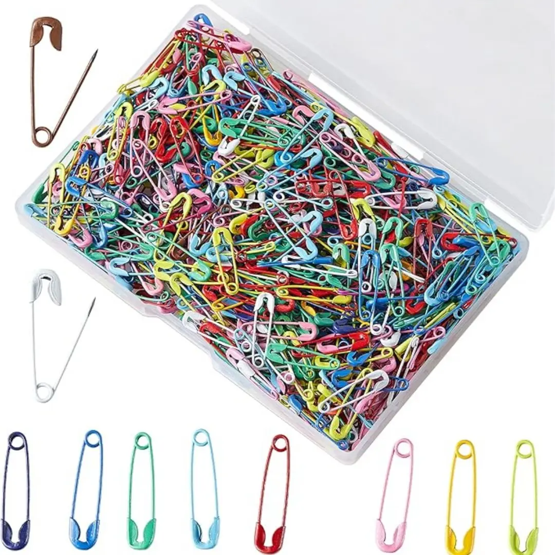 120pcs Assorted Colors Brooch Pins - 19mm Safety Pins for DIY Sewing, Jewelry Making - Durable Indoor Recreation Needlework Supplies