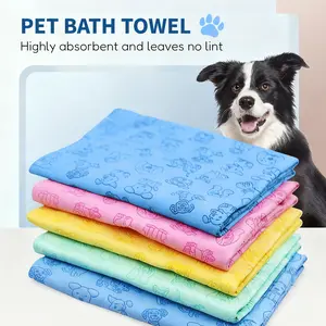 Super Absorbent Pet Towel for Dogs and Cats Quick Dry Bath Towel Ultra Soft Fast Water Absorption for Grooming and After Bath