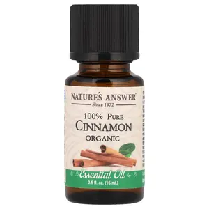 Nature's Answer 100% Pure Organic Essential Oil, Cinnamon, 0.5 fl oz (15 ml)