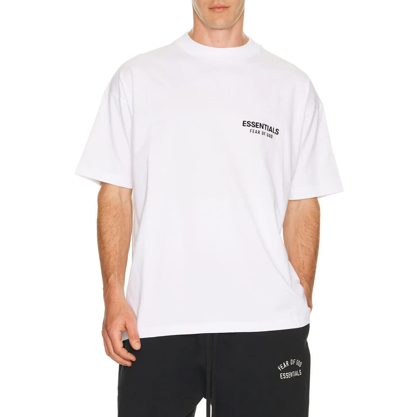 Fear of God ESSENTIALS Classic Fit T-Shirt in Bright White Fear of God ESSENTIALS Classic Fit T-Shirt in Bright White