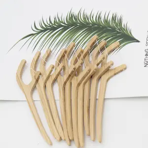 Biodegradable Floss Picks Eco-Friendly Dental Care Product Contains Neither Material for Oral Hygiene Support