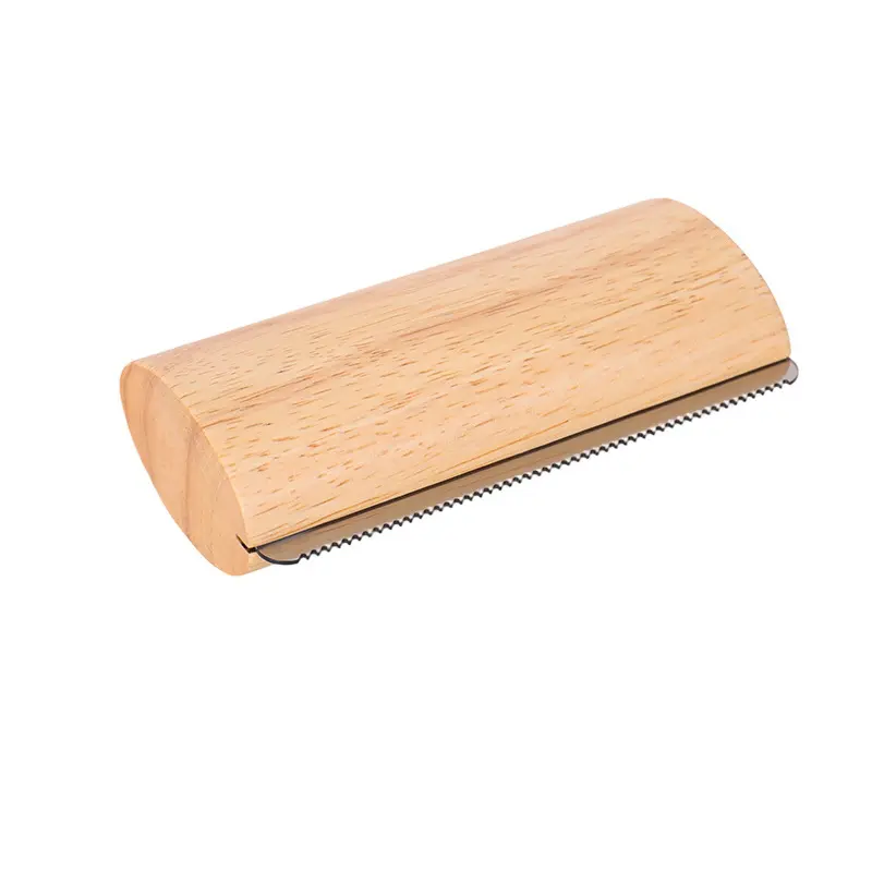 Pet Grooming Deshedding Tool with Wooden Handle, Stainless Steel Serrated Blade Pet Fur Removal Brush, Gentle Deshedding Comb for Dogs, Cats & Horses, Effectively Removes Loose Pet Hair