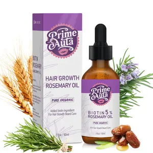Primeauta - 5% biotin rosemary oil for natural hair & beard growth.