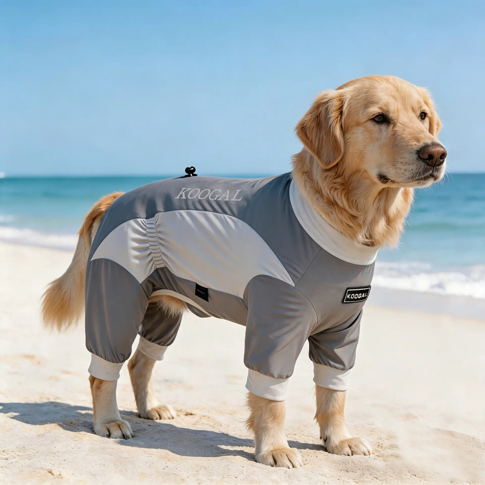 UPF 50+ Ice Cooling Dog Jumpsuit - UV Blocking, Quick-Dry Dog Vest for Beach, Heat Relief & Outdoor Hiking pet  clothes, Uv Protection