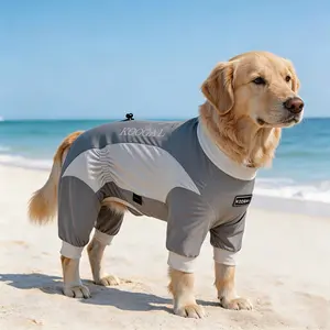 UPF 50+ Ice Cooling Dog Jumpsuit - UV Blocking, Quick-Dry Dog Vest for Beach, Heat Relief & Outdoor Hiking